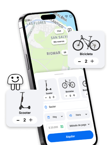 App Flotu para alquiler de scooters eléctricos en Barranquilla